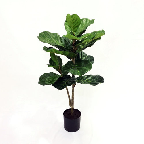 Primrue 40'' Faux Fiddle Leaf Fig Tree in Pot Wayfair